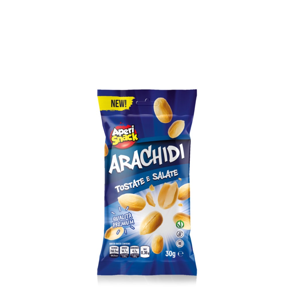 Arachidi Tostate e Salate Monoporzione 30g