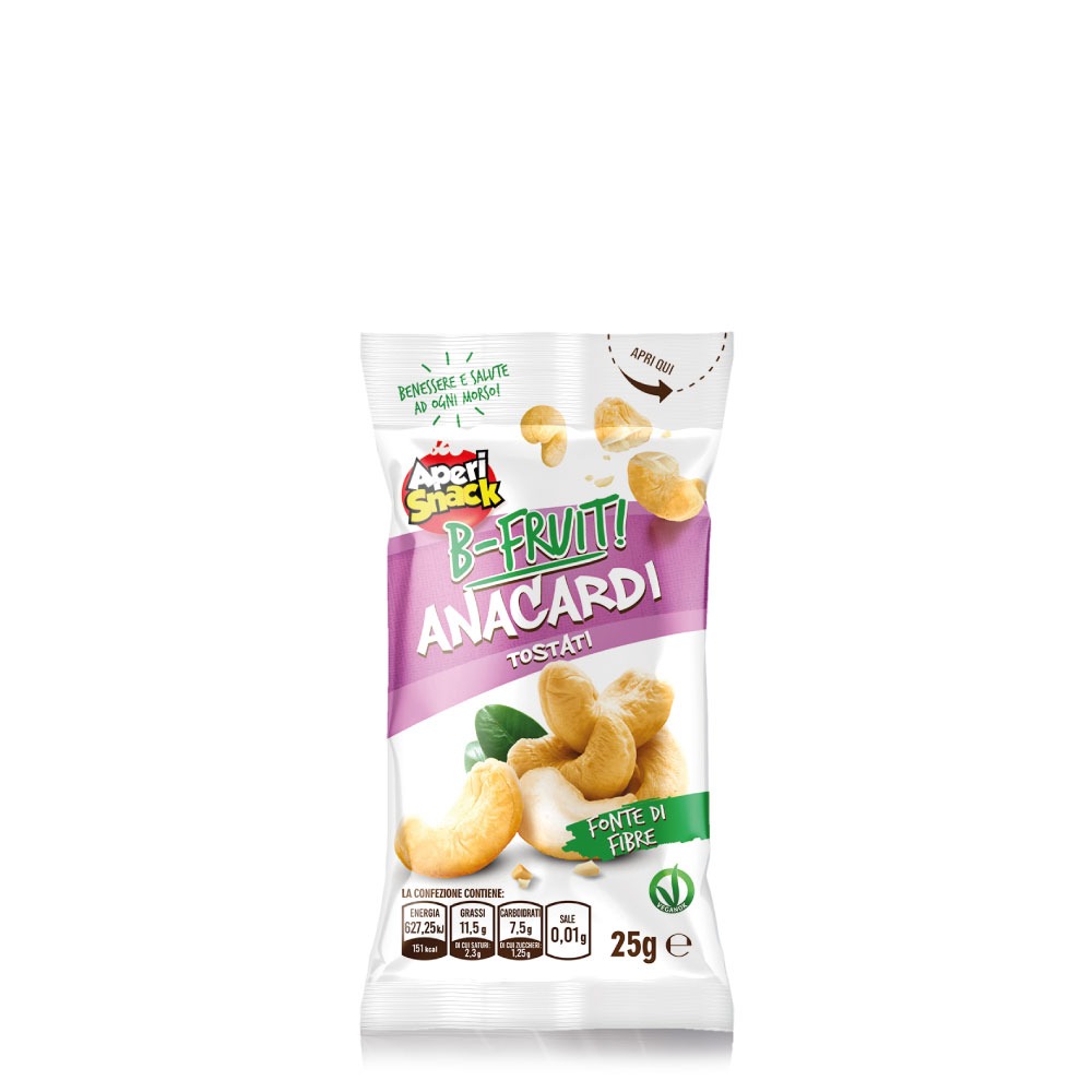 Anacardi Tostati Monoporzione 25g