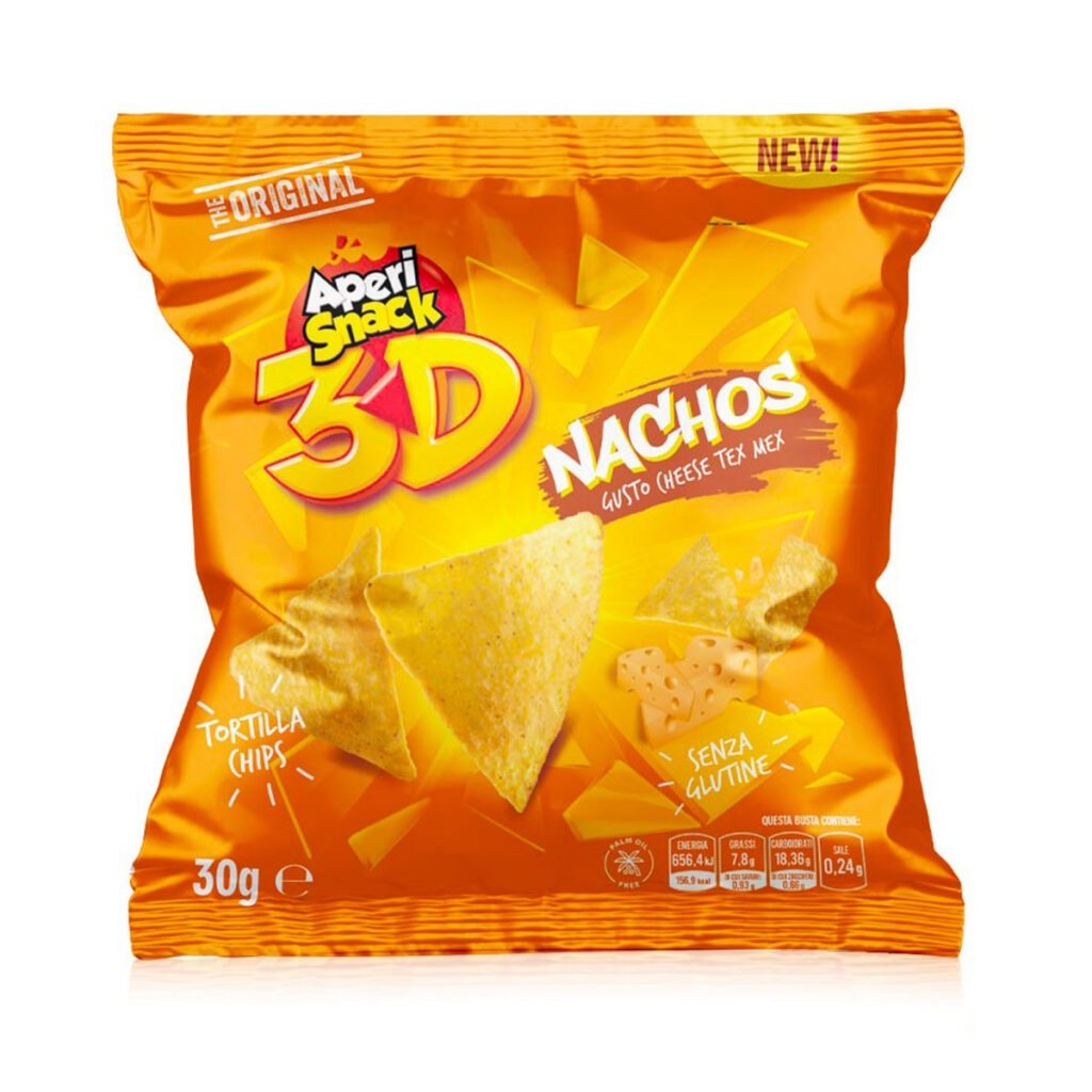 Nachos Cheese Bustina Monoporzione 30g