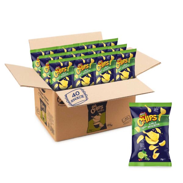 Chips Lime e Pepe Rosa