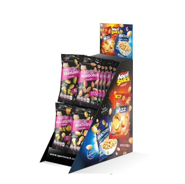 Kit Espositore da Banco 72 snack proteici