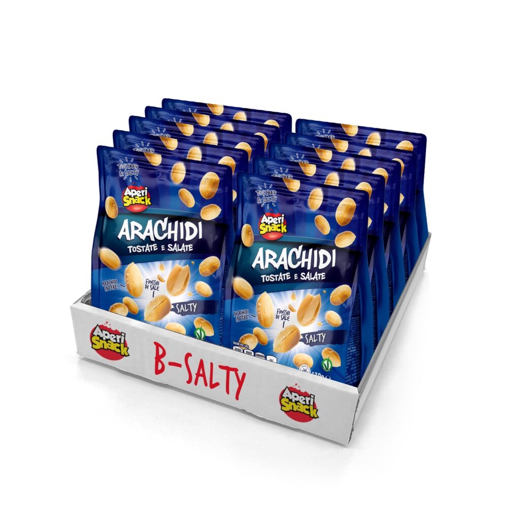 Arachidi Tostate e Salate Sacchetto da130g x 12 pz