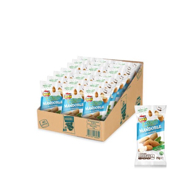 Vassoio Espositore Mandorle Naturali 25g x 40 pz