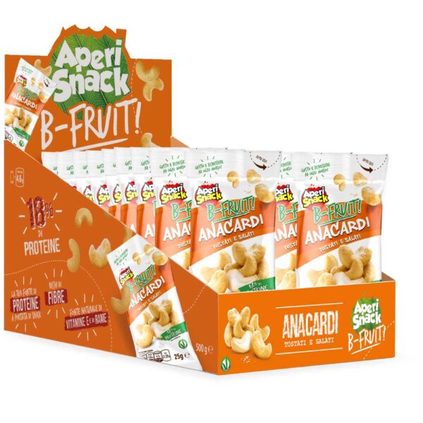 Anacardi tostati e salati da 20 pz