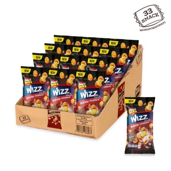 Arachidi Wizz BBQ 28g x 33pz monoporzioni